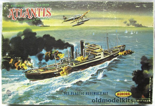 Aurora 1/456 German Sea Raider Atlantis 'The Rattlesnake of the Ocean', 710-249 plastic model kit